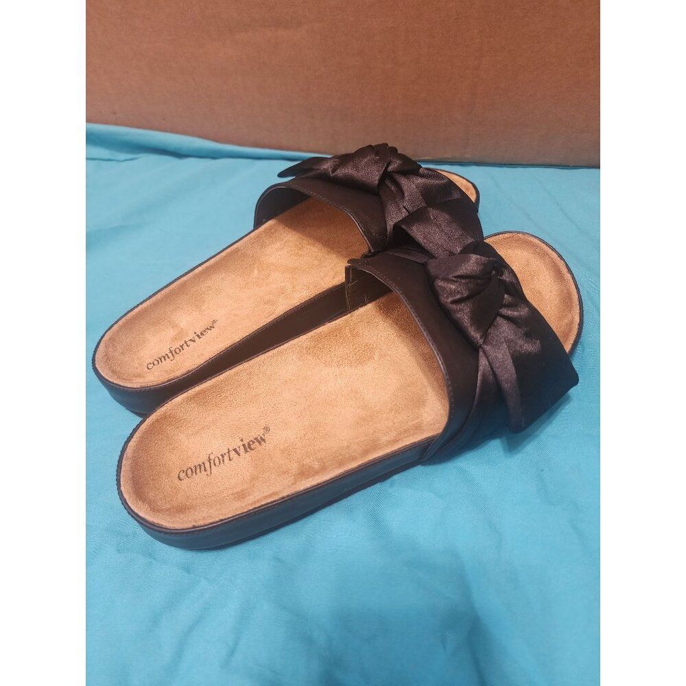 Comfortview Women's Size 10W The Stassi Footbed Sandals - Picture 4 of 6